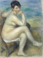 Renoir - Baigneuse accoudee